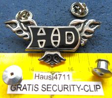 HD 2NÄGEL PIN HARLEY-DAVIDSON LOGO SILBRIG GEPRÄGT HD