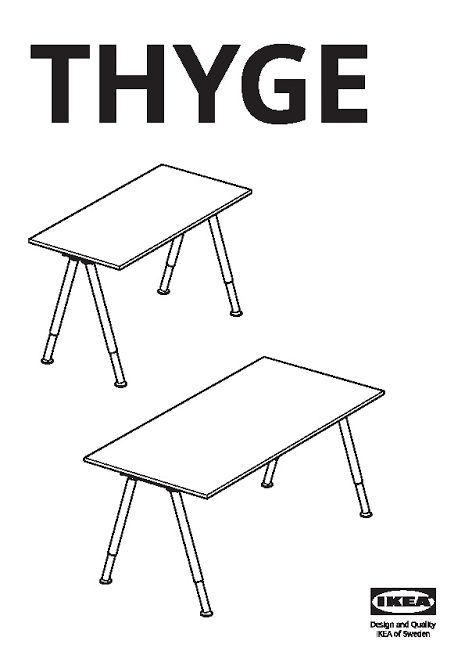 Ikea Schreibtische: Schreibtisch Ikea Thyge – Gebraucht aus Aarau von kat_x92y 1