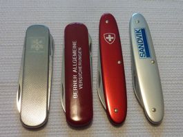 4 Stk. Taschenmesser VICTORINOX ELINOX Werbe Sackmesser