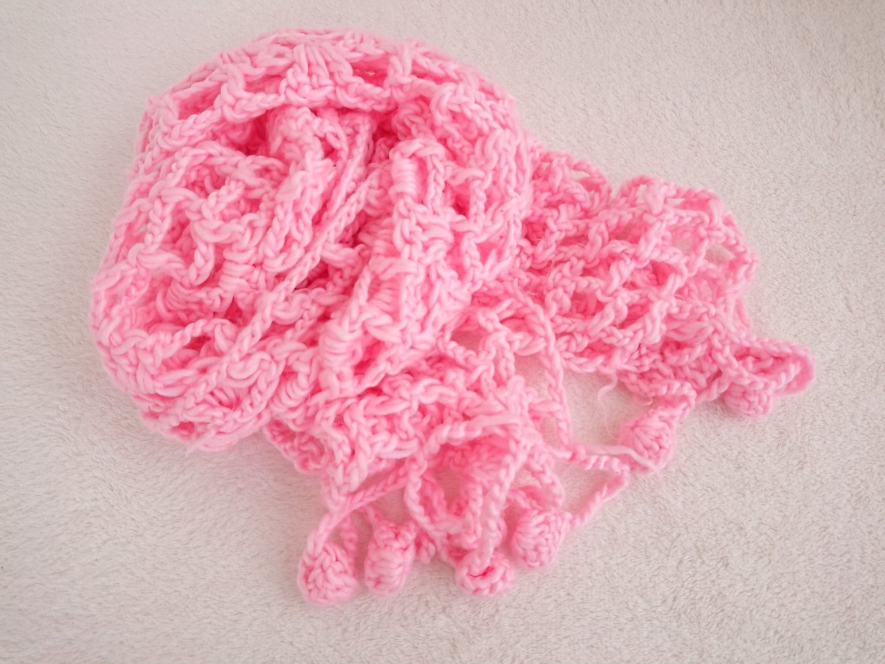 Altro abbigliamento per bambina: Mädchen Schal Rosa ca. 26cm x 180cm – Usato da Hallau venduto da CHACLA 3