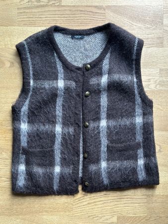 Strickweste kariert Grösse S Massimo Dutti