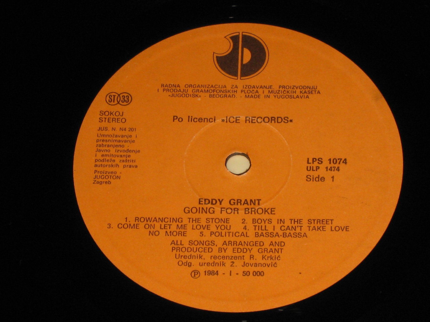 Dischi in vinile: LP - EDDY GRANT - GOING FOR BROKE – Usato da Steckborn venduto da Quo7 1