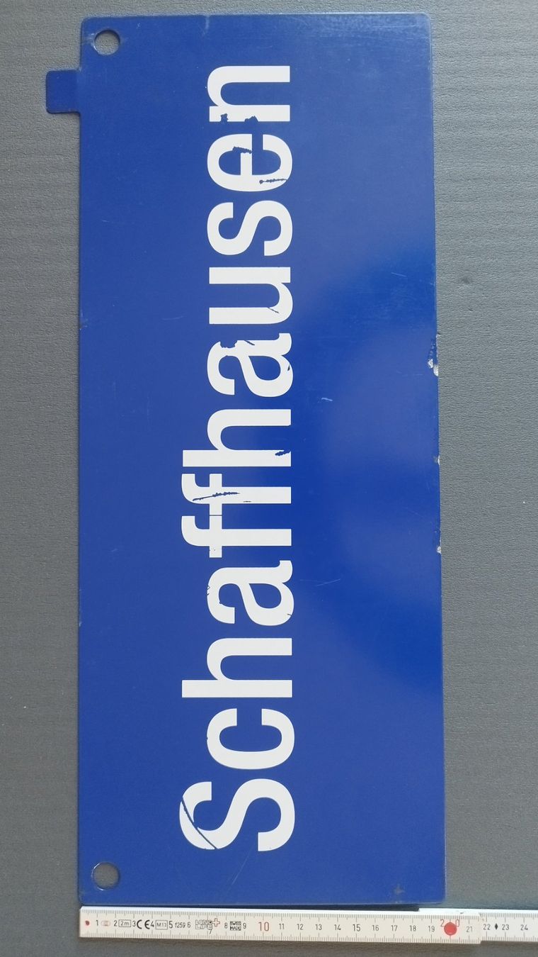SBB/CFF/FFS Ecriteaux: Plaque SBB/CFF/FFS Singen/Schaffhausen – D'occasion à Essertines-sur-Rolle par Cavchoupi