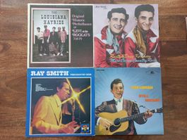 4 Country & Rockabilly Raritäten Vinyl Schallplatten