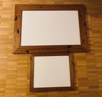 Zwei Bilderrahmen Holz Chalet-Stil