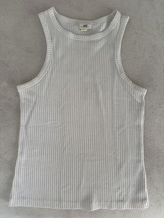 H&M Tanktop, weiss, Grösse S