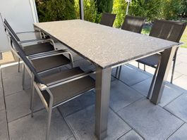 Hochwertiger Gartentisch von Tanner Möbel – 200 × 90 cm