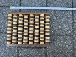 Vintage Weihs Roller - Holz-Massage Roller/Fuss-Roller/Fuss