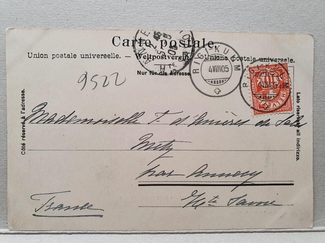 Cartoline postali: RIGI - KULM  -  vom Rotstock aus  -  1905 – Usato da Delémont venduto da Domdom1 1