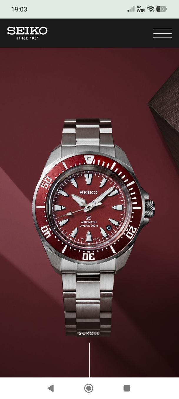 Seiko Uhren: Seiko Prospex Automatique Samurai – Neu und originalverpackt aus Cugy VD von ren_qz22