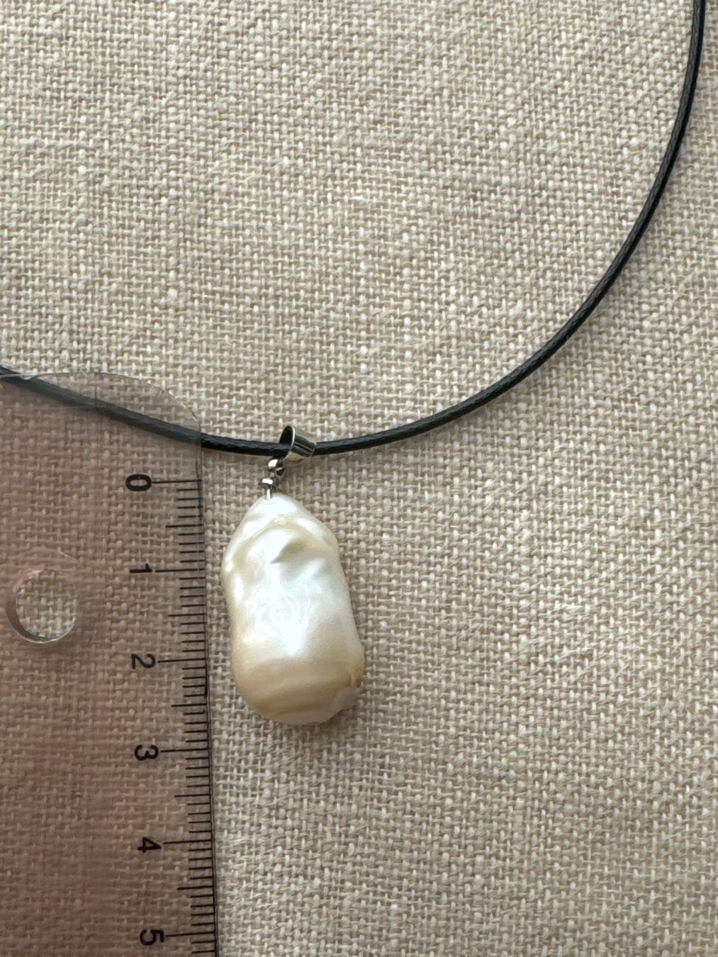 Perle (finte): Halskette Barockperle weiss NEU! – Nuovo e nell'imballaggio originale da Brütten venduto da Rod816 4