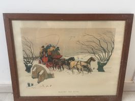 Harry Eliott - Lithographie Pochoir "Against the Wind"
