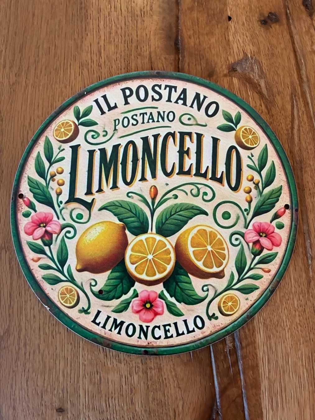 Bevande alcoliche: Limoncello - Schönes Holzschild- neu – Nuovo e nell'imballaggio originale da Bremgarten AG venduto da Eurotiz 1