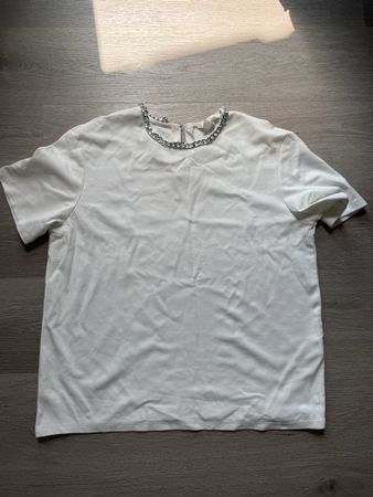 T-shirt blanc H&M avec chaîne taille M