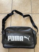 Puma Umhaengetasche schwarz Kunstleder Herren neuwertig