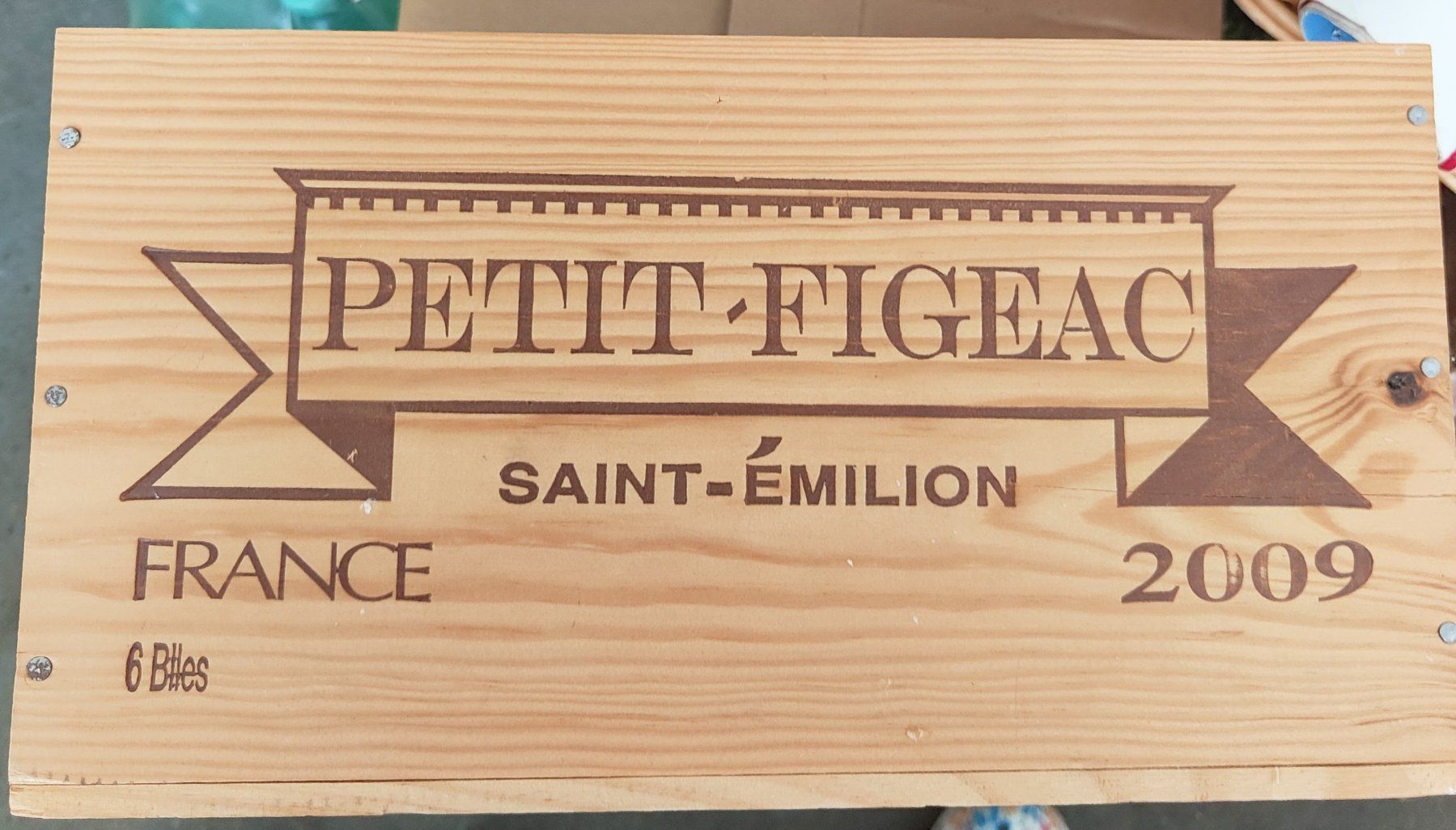 Casse di trasporto: Weinkiste Petit Figeac Holz leer! – Usato da Zürich venduto da tweetys78
