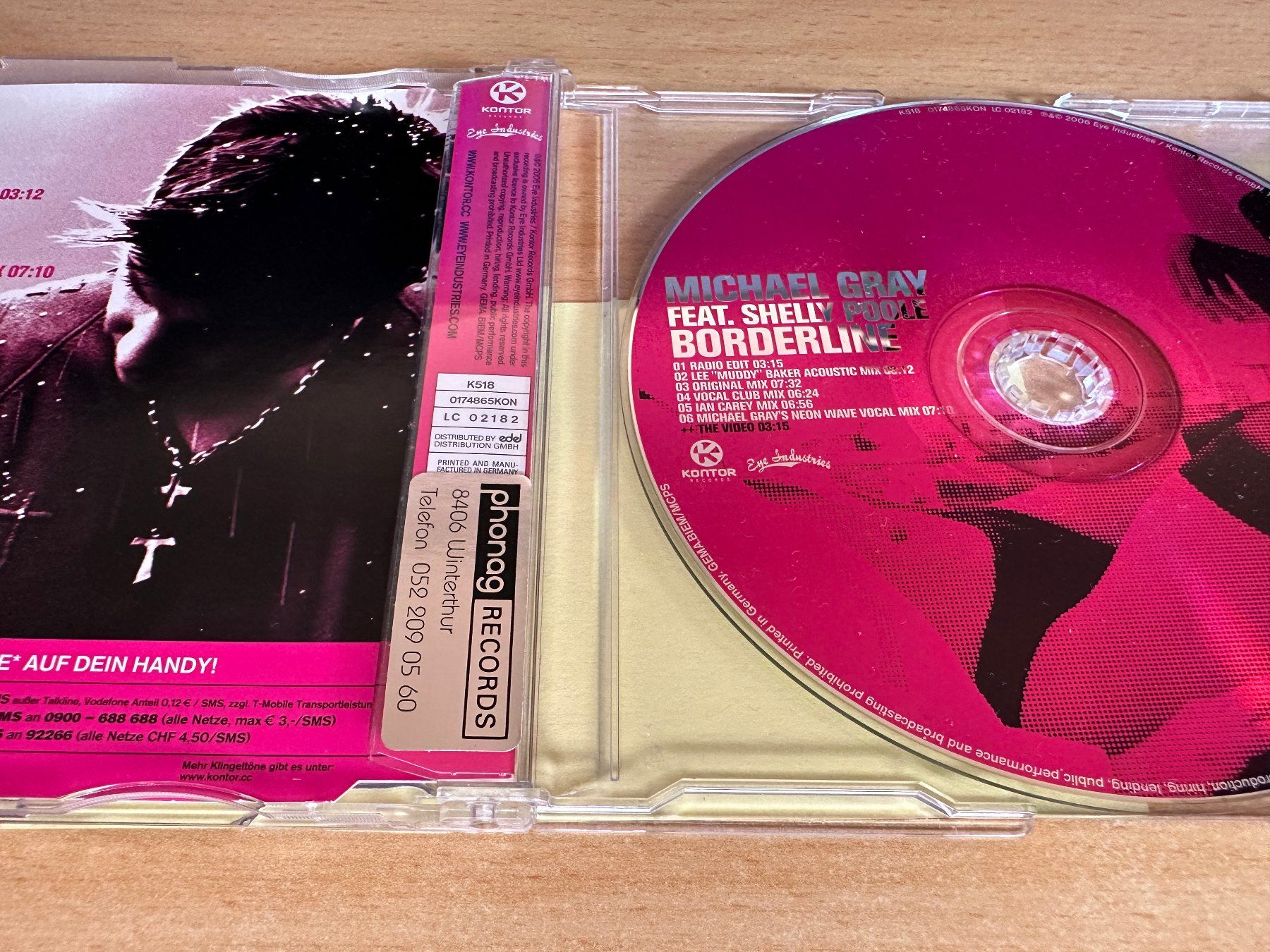 CD: Michael Gray Feat. Shelly Poole – Borderline - Maxi CD – Usato da Rikon im Tösstal venduto da Alpenmutz 1