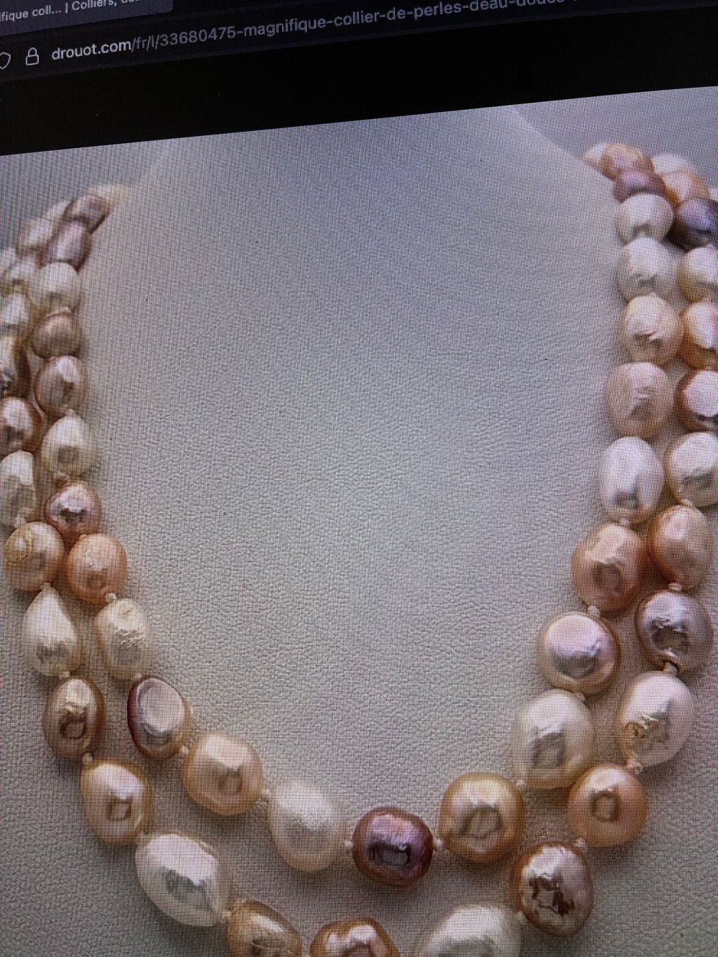 Catenine: collier de perles diff couleur-eau douce – Usato da Evilard venduto da nenette01 2