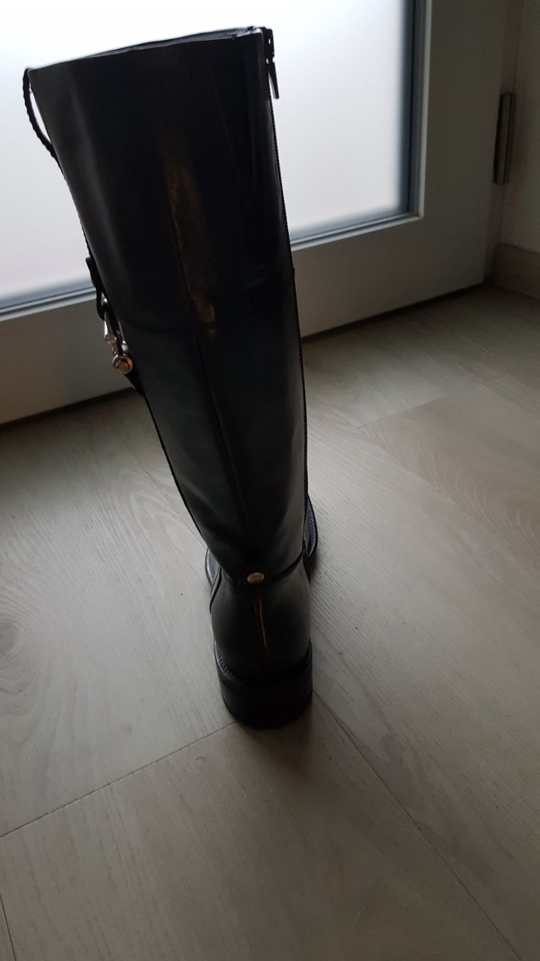 Geox Scarpe da donna: Damenstiefel schwarz aus Leder – Nuovo e nell'imballaggio originale da Büsingen venduto da Zufall2024 1
