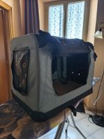 Graue/ Braun, faltbare Transporttasche für Tiere, gebraucht