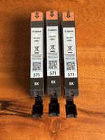 3x Canon CLI-571 BK Original Tinte Schwarz – neu/versiegelt