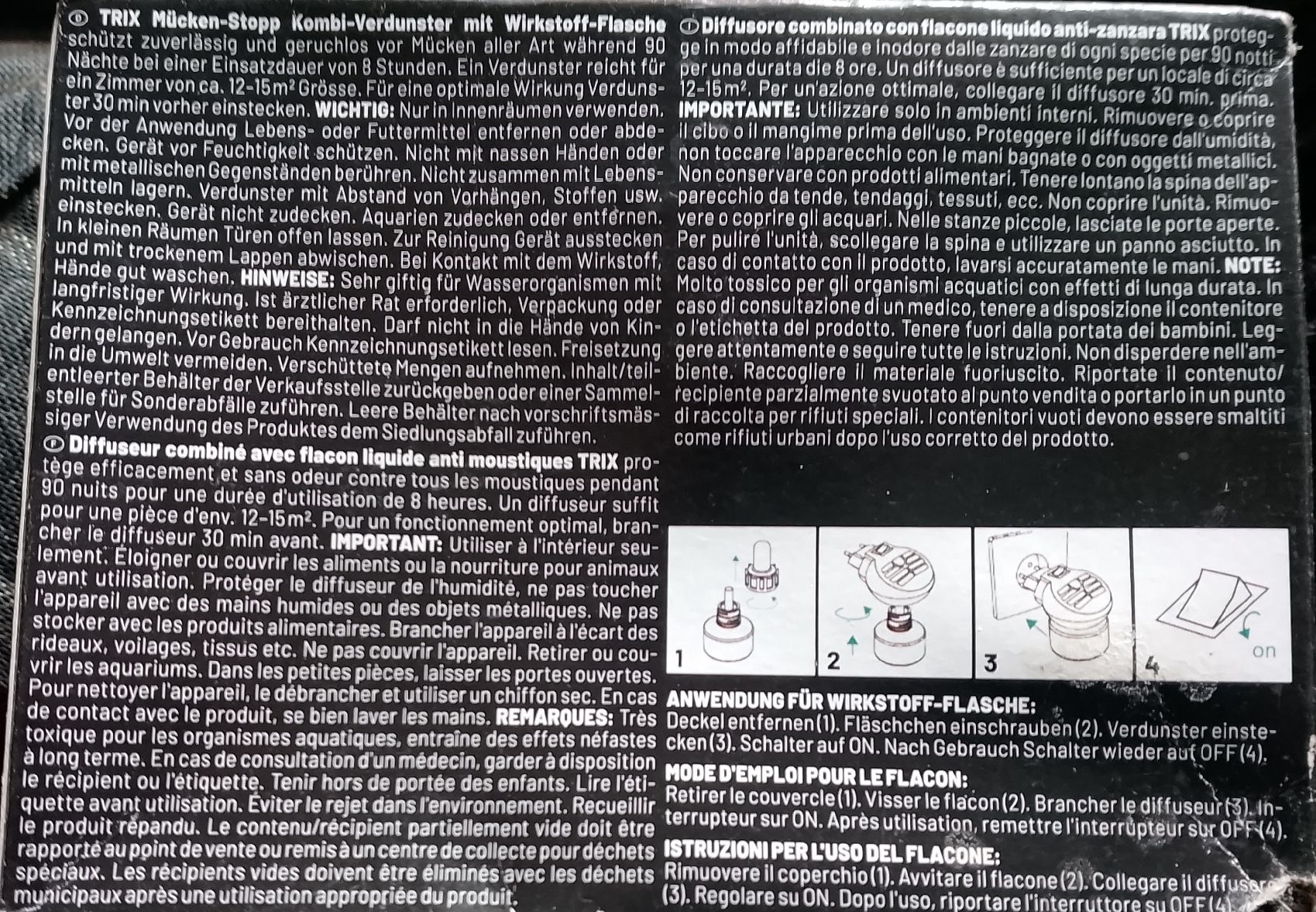 Altro per la casa: Trix Mückenstecker, Mücken-Stopp – Nuovo (secondo la descrizione) da Luzern venduto da toenu23 6