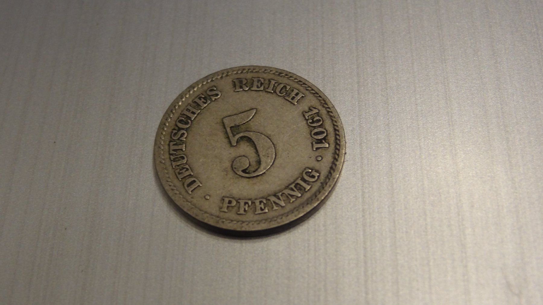 Tutti le monete: 1901 Deutsches Reich 5 Pfennig – Usato da Olten venduto da pechsisa1