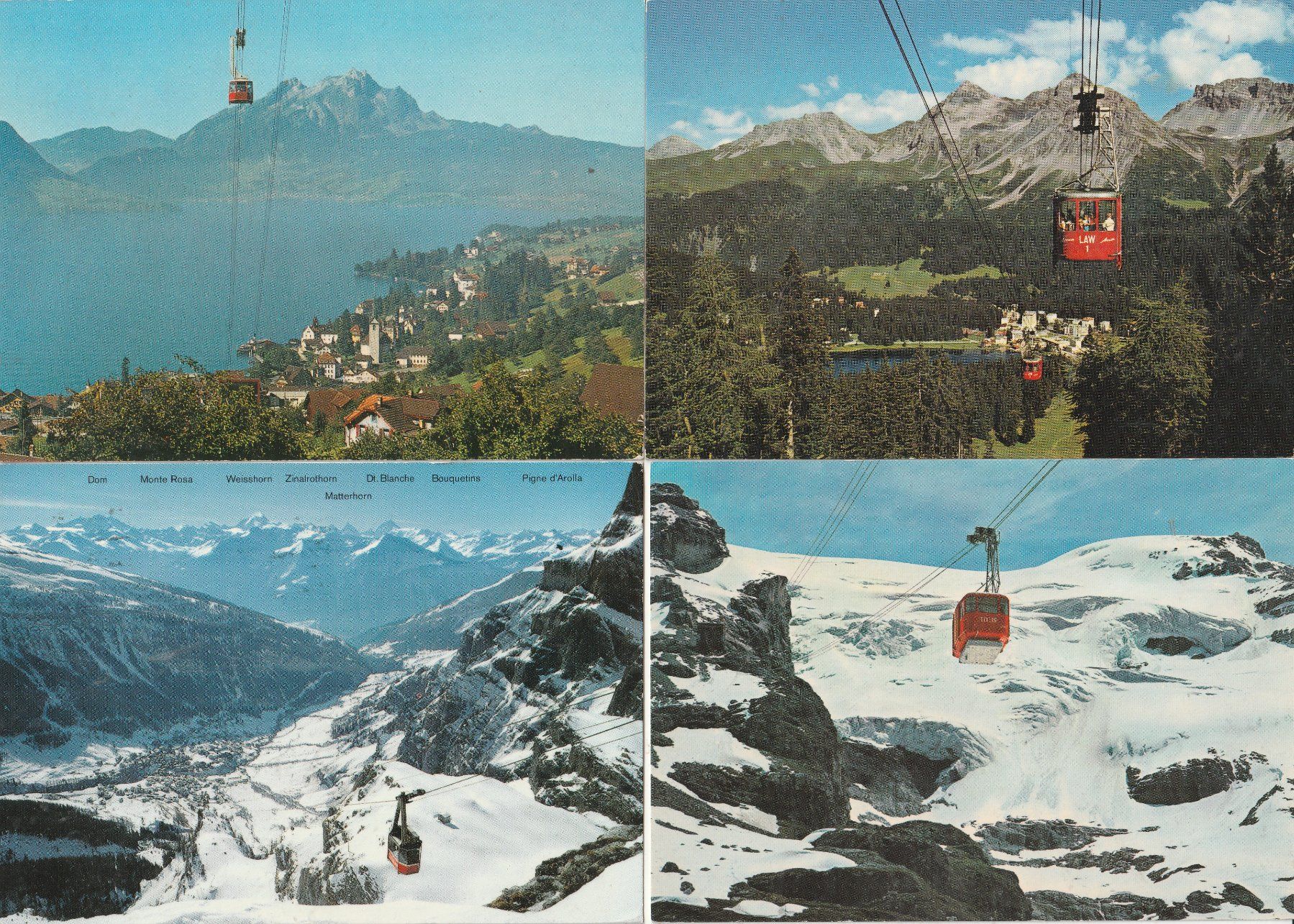 Cartes postales: 20 Karten Bahnen - Seilbahnen – D'occasion à Lumbrein par made02 6
