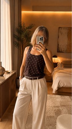Brown Tank Top, new (cotton + viscose)