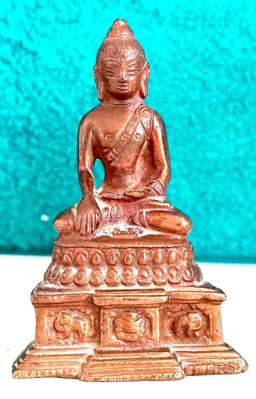 Skulpturen & Statuen: Buddha am Meditieren Metall – Gebraucht aus Baar von 2cvbaar