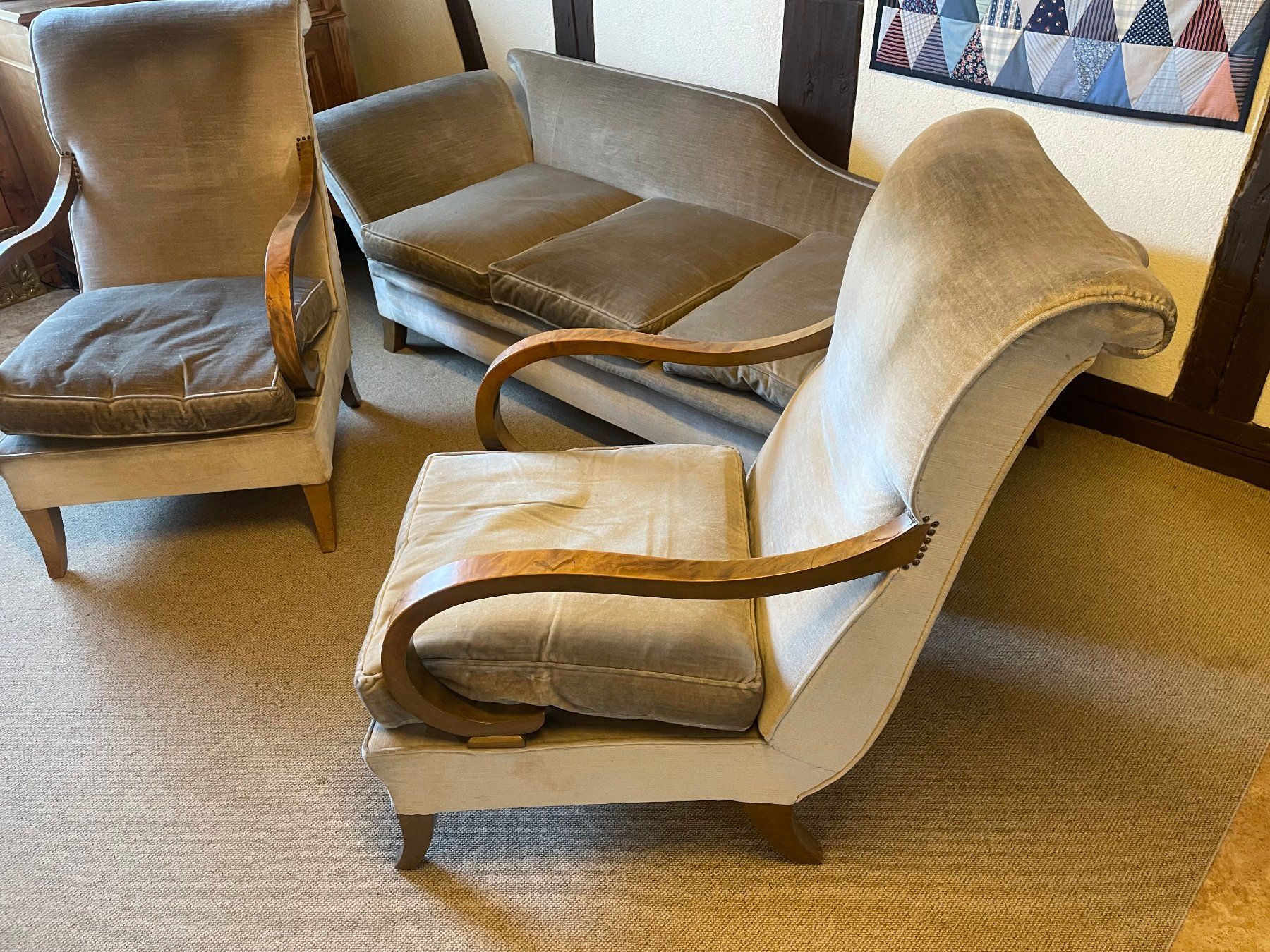 Sofas: Antike Art Deco Polstergruppe – D'occasion à Grafstal par Er22 2