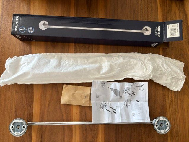 Grohe Handtuchhalter: Grohe Essentials Handtuchhalter 450 mm, Chrom  NEU – Neu und originalverpackt aus Staufen von inf_gw9p 3