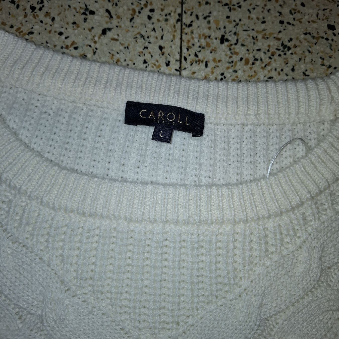 Caroll Pullover & Sweatshirts: Pull Caroll Blanc Crème en Laine - Taille L (40) – Gebraucht aus Le Locle von QUALI-PRIX 3
