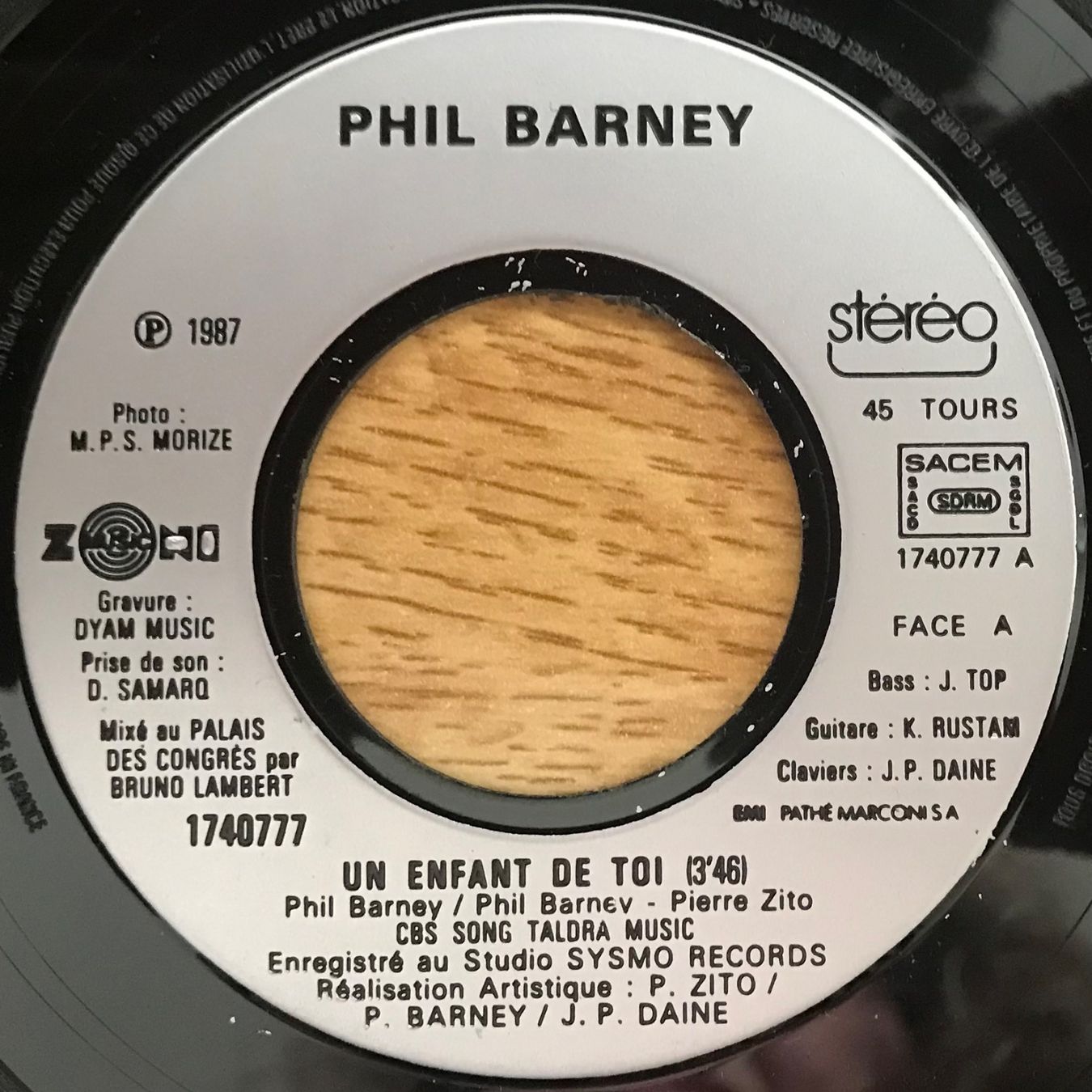 Dischi in vinile: PHIL BARNEY - UN ENFANT DE TOI – Usato da Bussigny venduto da vinyl-pas-cher 2