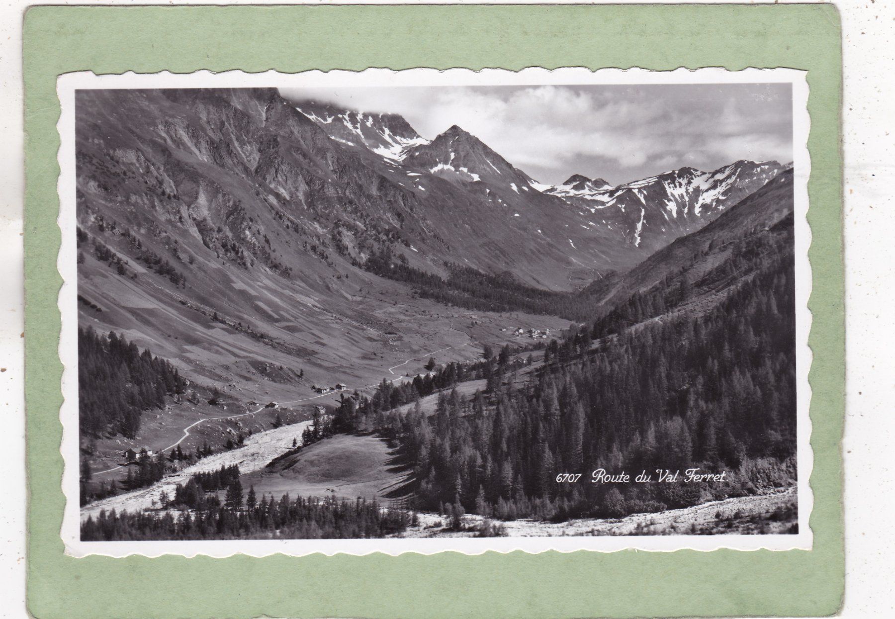 Cartoline postali: Route du Val Ferret 1956 – Usato da Herisau venduto da Lisegrat2008