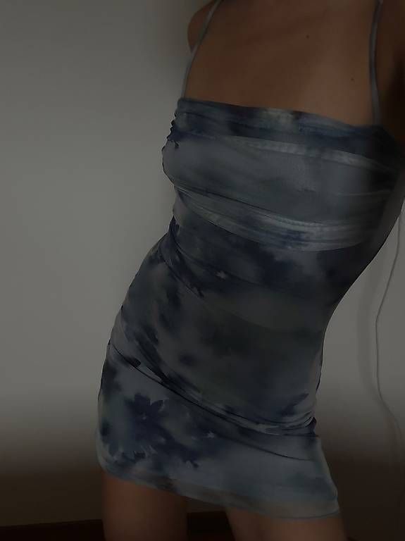 Vestiti: Blau-graues Bodycon Kleid Size 6 – Usato da Basel venduto da AnninaD97
