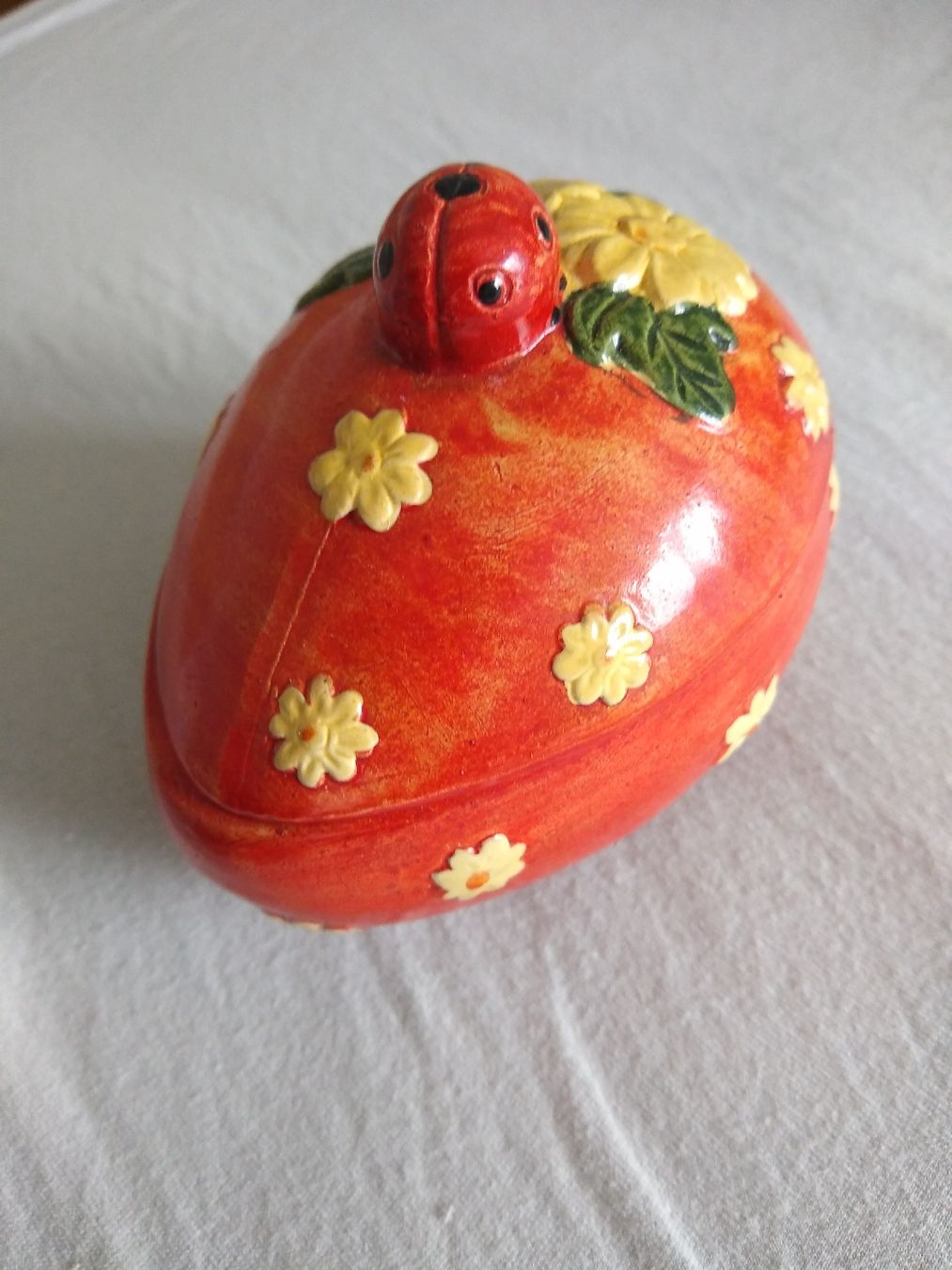Alle Dekorationen: Ladybug Egg Trinket Box Ceramic Decor – Gebraucht aus Dübendorf von LoRi-2026 1
