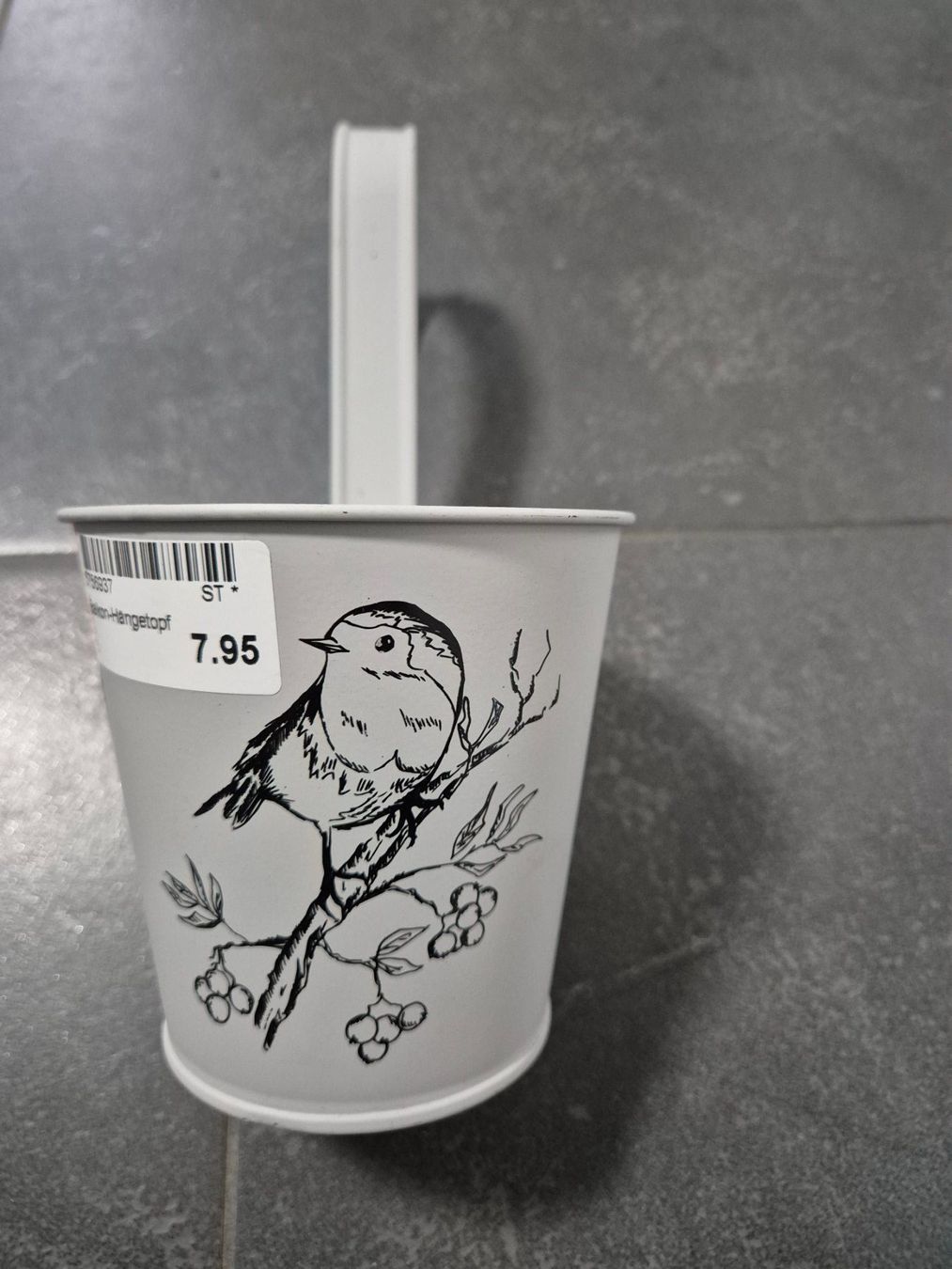 Vasi per fiori: Metall-Hängetopf Rotkehlchen 11cm – Usato da Abtwil SG venduto da Delfine5
