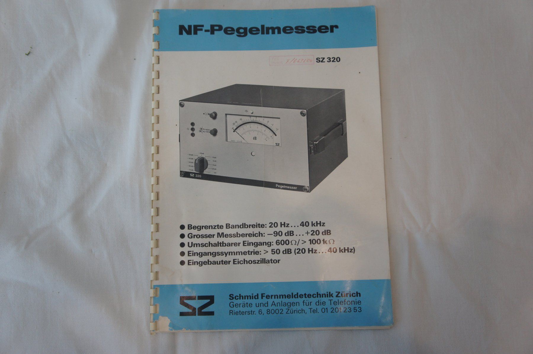 Misurare: NF-Pegelmesser SZ 320, Preisreduktion – Usato da Küssnacht am Rigi venduto da Rigi008 3