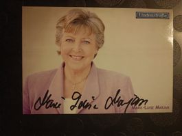 Marie-Luise Marjan - Lindenstrasse - sig. Autogrammkarte