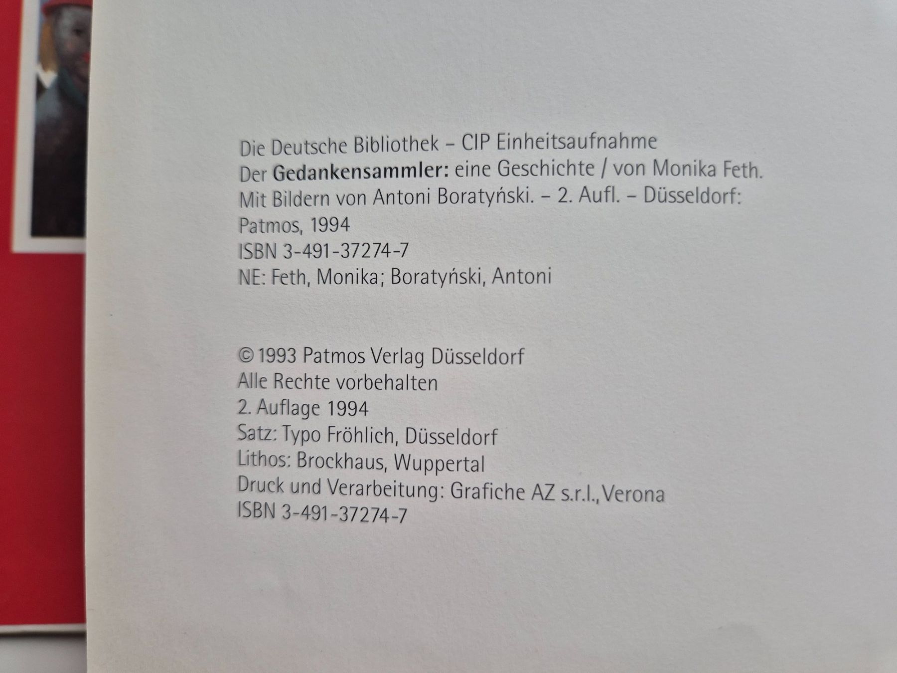 Libri: Der Gedankensammler    1994 – Usato da Niederweningen venduto da Obson 5