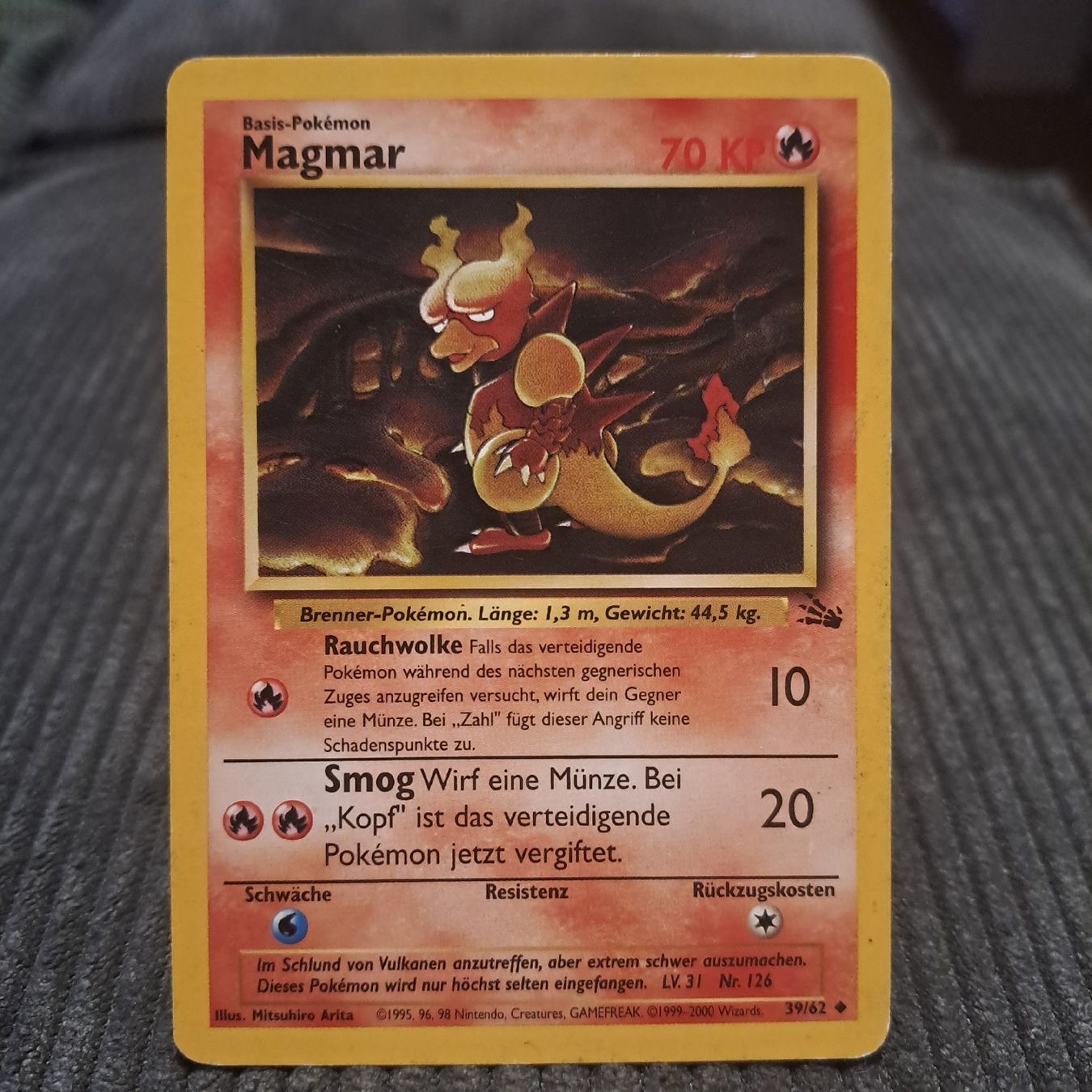 Pokémon Cartes à collectionner: Magmar, Fossil Set 39/62 – Neuf (Voir description) à Düdingen par Ruge91