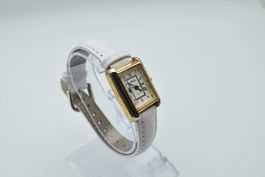Elegante Damenuhr Gold/Weiss 22 mm (läuft mit Garantie)