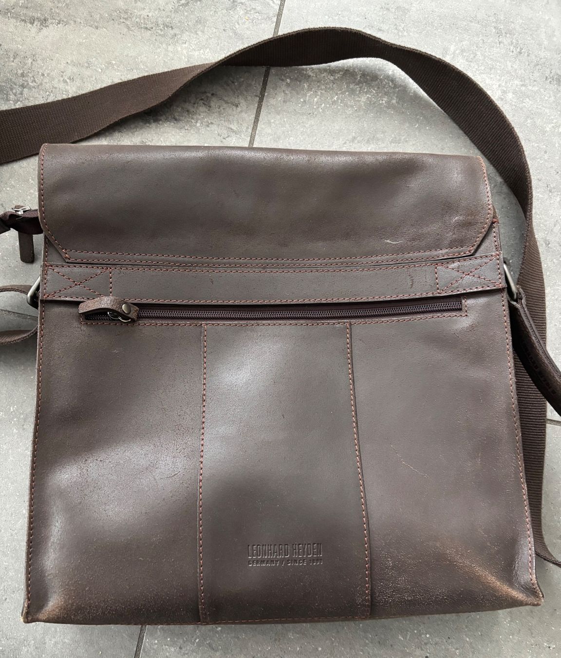 Borse: Leonhard Heyden Ledertasche braun – Usato da Buchs AG venduto da Byru 3
