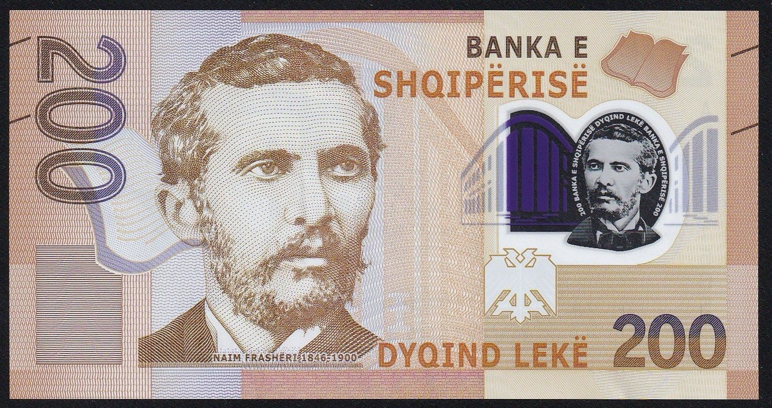 Banknoten: Albanien 200 Leke 2017 – Gebraucht aus Brugg AG von banknoten_muesli
