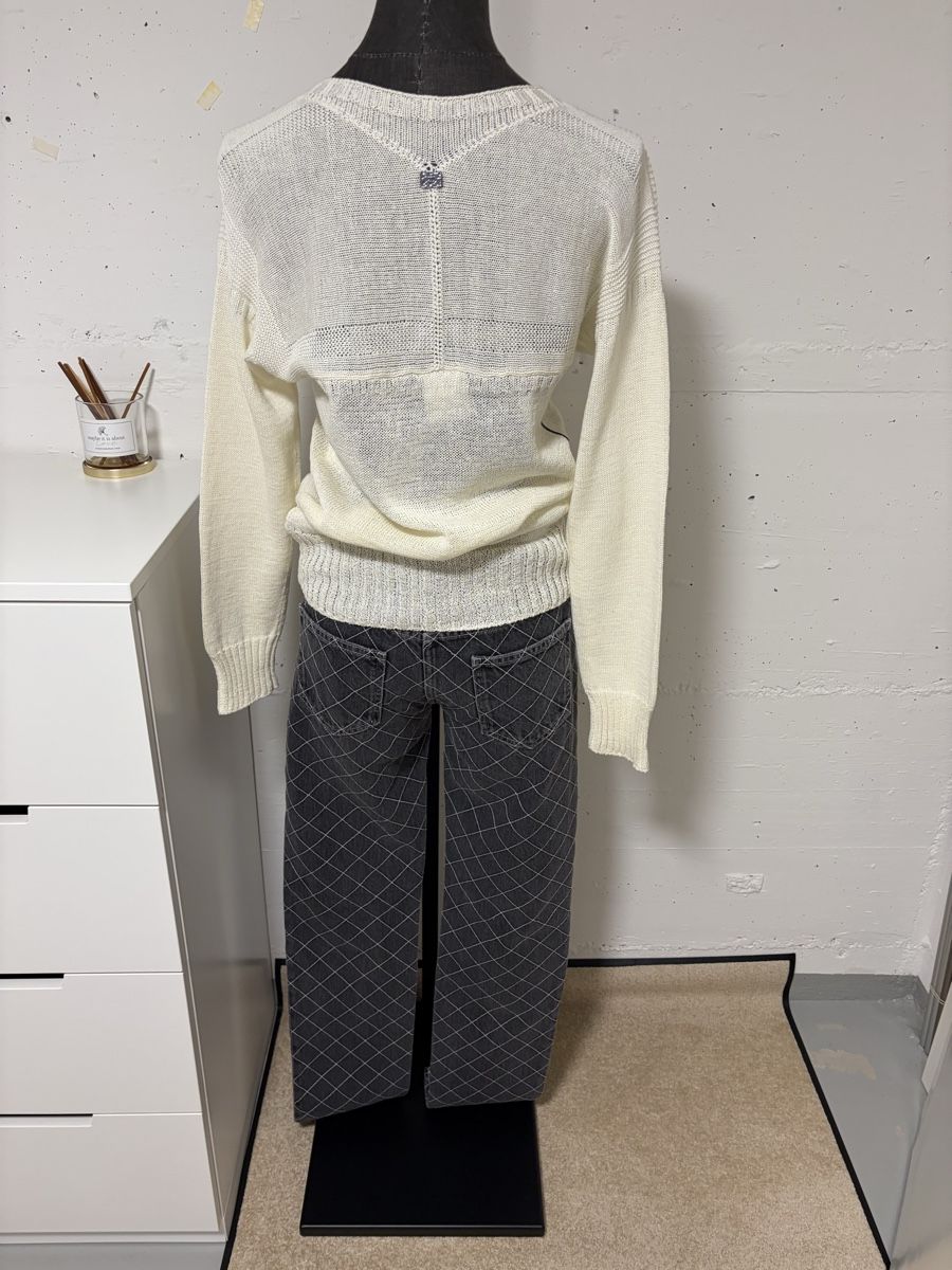 Chanel Pullover & Sweatshirts: Chanel Pullover off-white structured knit size 34 – Neu (gemäss Beschreibung) aus Sarnen von vik_jw5z 4
