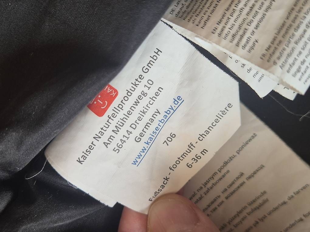 Sacchi a pelo: Kaiser Kinderwagen Fusssack – Usato da Zürich venduto da sdi30 1