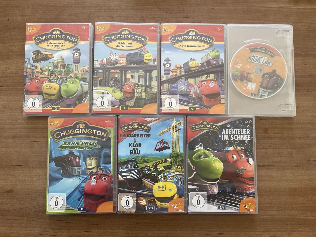 Tutti i DVDs: DVD Chuggington 7er-Set – Usato da Grüningen venduto da Thommyr