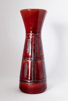 vase vintage W. Germany Jasba 602/20 cm bordeaux 50s 60s