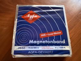 Agfa PE66 Hi-Fi Low-Noise Magnettonband 1/4. Seltenes, neu!